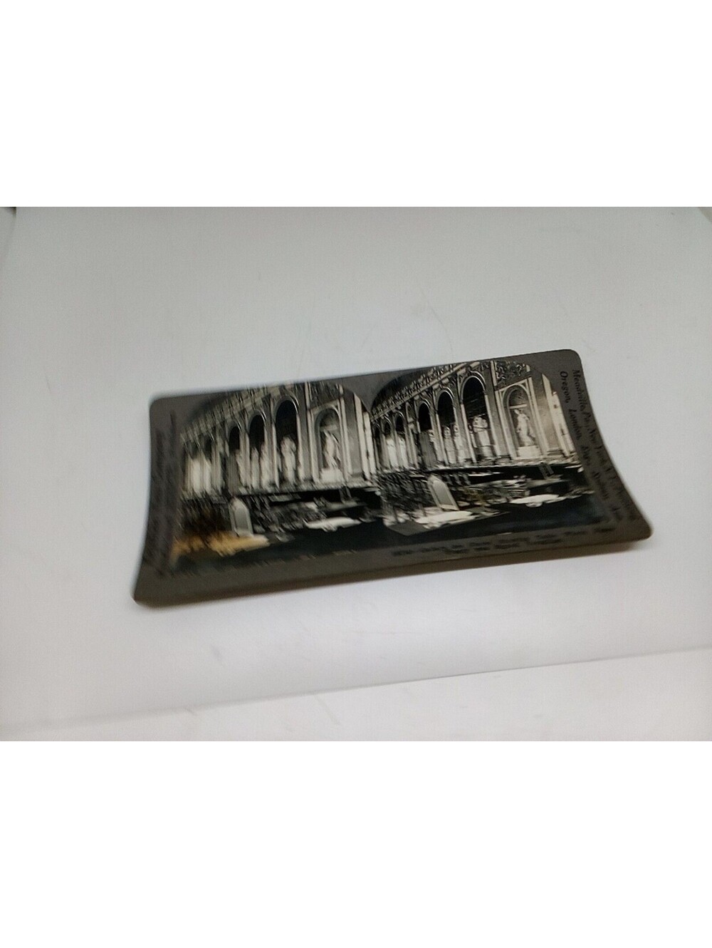 FRANCE, Versailles, Table Where Peace Treaty Was Signed--Keystone Stereoview #E8